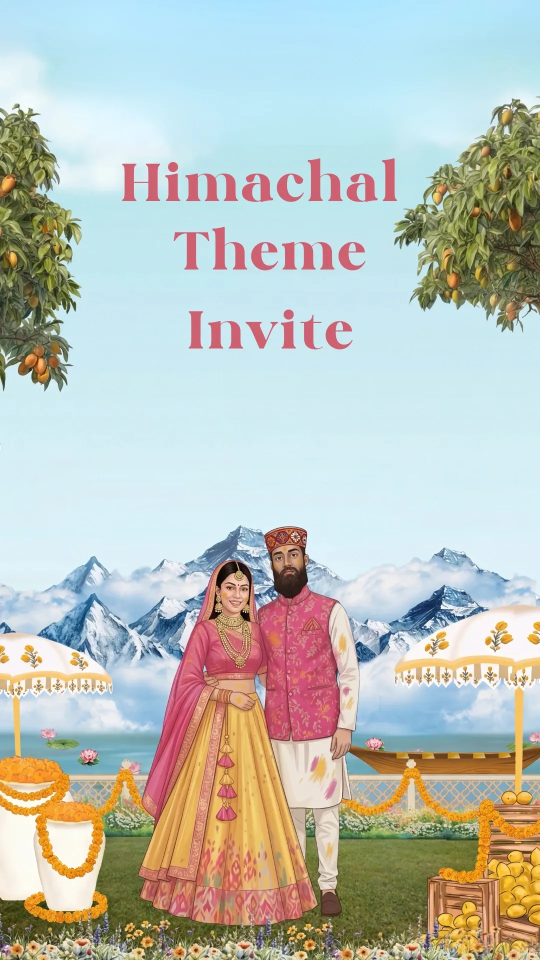Arsh weds Ankita | 2D Digital Wedding Invitation