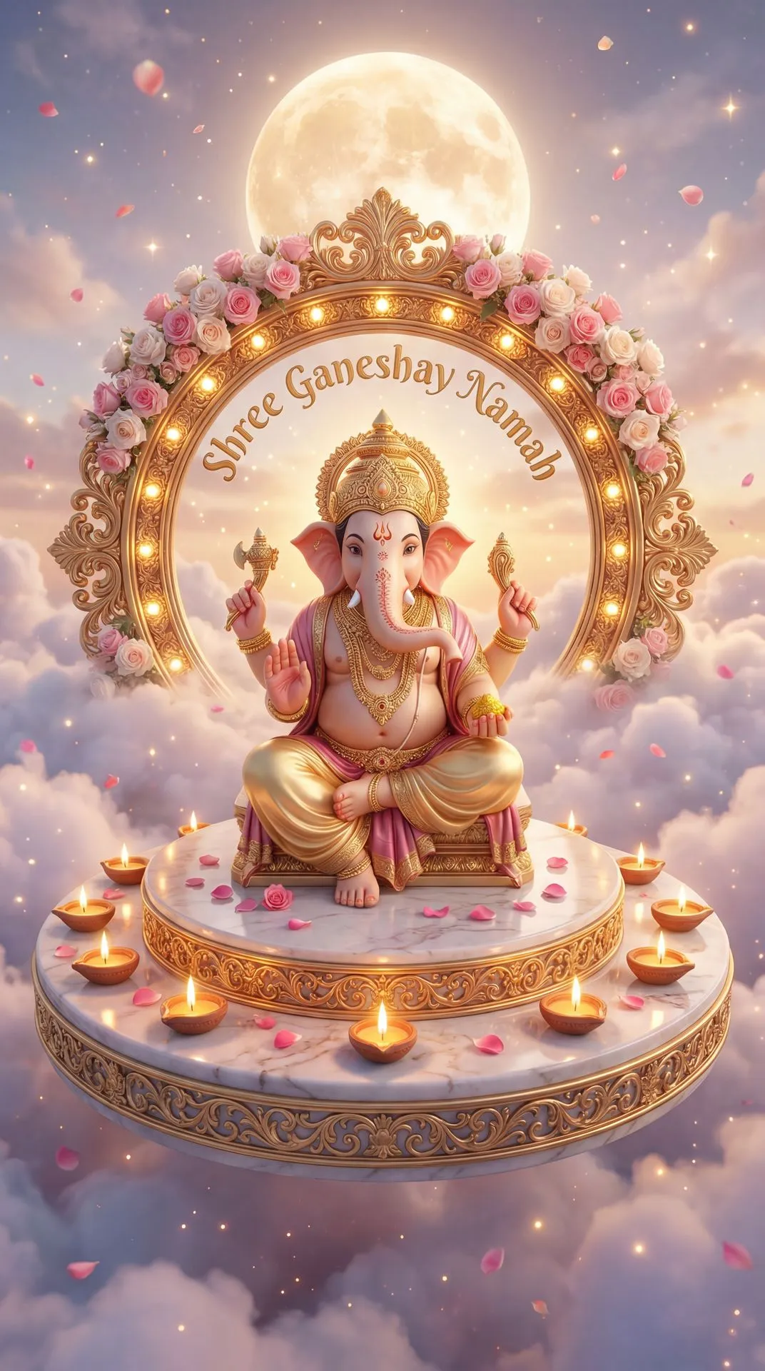 Aakash weds Mishu | Dreamy Cloud Theme Wedding E-Invite | Real Face Integration