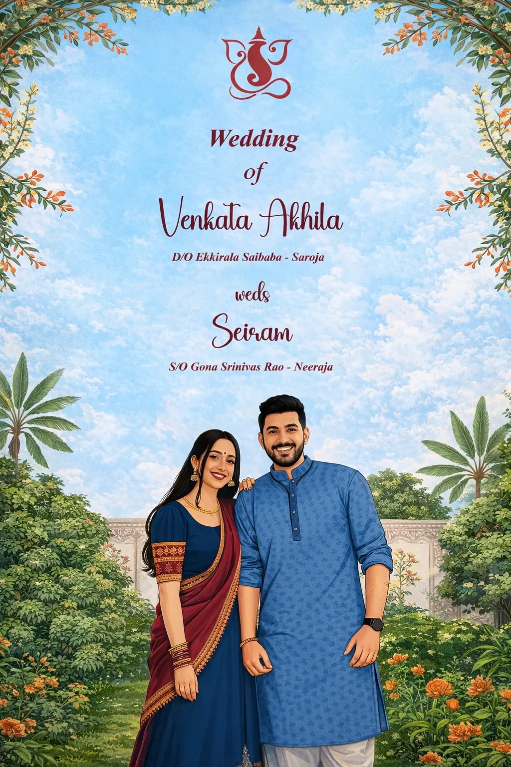 Venkata Akhila weds Sriram