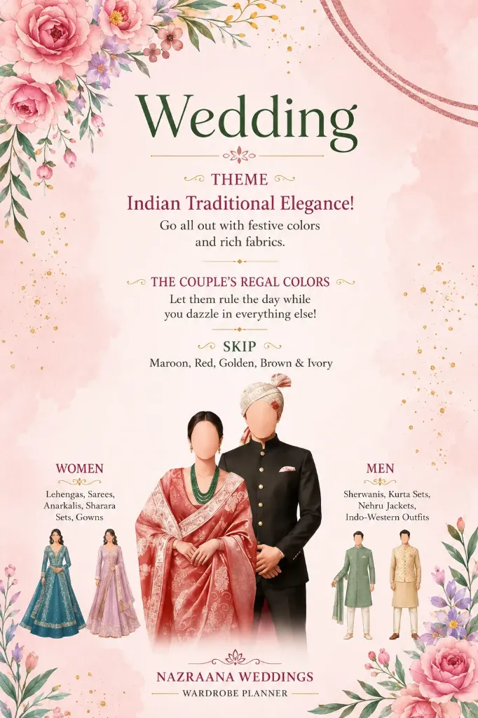 Pastel Wedding Wardrobe Planner | Digital Dress Code Invitation