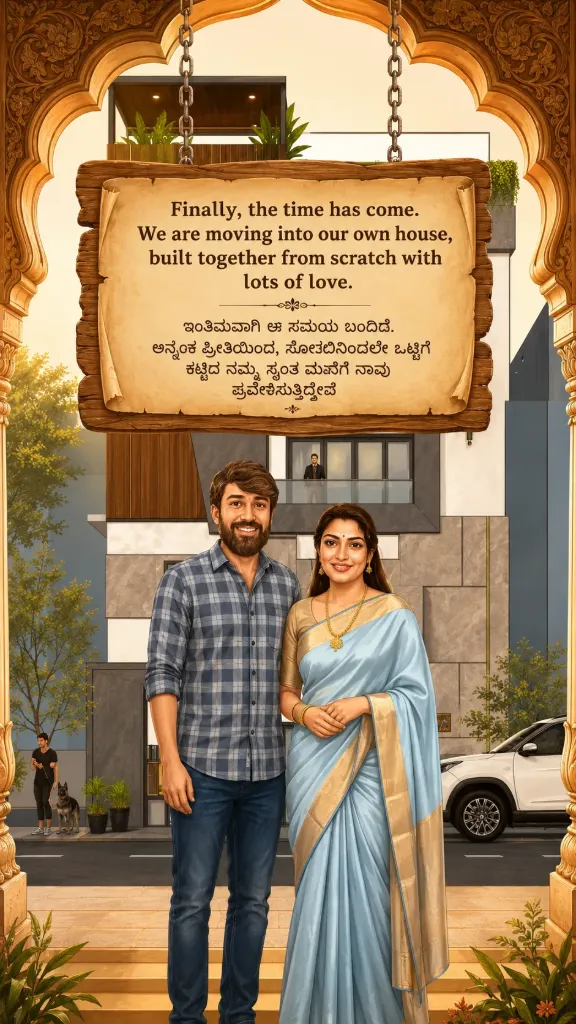 Kannada House Warming Invitation Story Video | Gruhapravesha Digital E-Invite